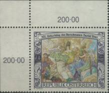 1994, Rakousko, 2125p, 300. výročí narození Daniela Grana ∗∗ r