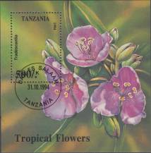 1994, Tanzanie, A263, Tropické květiny ⊙
