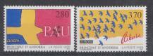 1995, Andorra (Francouzská pošta), 0477/0478, EUROPA - Mír a svoboda, **