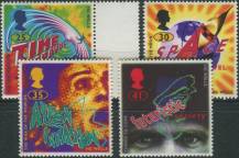 1995, Anglie, 1576/1579, Science-fiction: 100. výročí vydání románu "Stroj času" od H. G. Wellse ∗∗