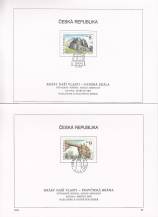 1995, Česko, NL08a+b/1995, Krásy naší vlasti - skalní útvary