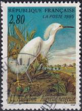 1995, Francie, 3072A, Dekorativní kresby ptáků ⊙