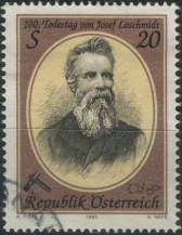 1995, Rakousko, 2163, 100. výročí úmrtí Josefa Loschmidta ⊙