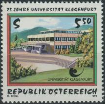 1995, Rakousko, 2171, 25 let Univerzity v Klagenfurtu ∗∗
