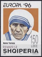 1996, Albánie, A107, EUROPA: Významné ženy ✶✶