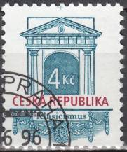 1996, Česko, 0118, Výplatní známka: Historické stavební slohy ⊙