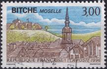 1996, Francie, 3153, Turismus: Panoráma města Bitche ⊙