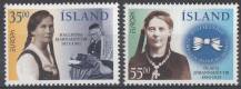 1996, Island, 0844/0845, EUROPA - Slavné ženy, **