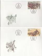 1997, Česko, FDC0156/0157, Praha stověžatá