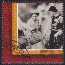 1997, Guernsey, 0754, Zlatá svatba královny Alžběty II. a prince Filipa: Korunovace královny Alžběty II. (1953)  ⊙  