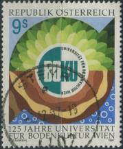 1997, Rakousko, 2230, 125 let Zemědělské univerzity, Vídeň ⊙