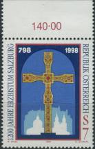1998, Rakousko, 2252p, 1200 let Arcibiskupství Salcburk ∗∗