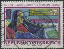 1998, Rakousko, 2256, 25. výročí úmrtí Christine Lavantové ⊙