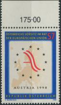 1998, Rakousko, 2261p, Rakouské předsednictví Evropské unie ∗∗