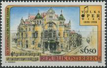 1998, Rakousko, 2263, 100 let Lidové opery ve Vídni; 50. výročí úmrtí Franze Lehára (1870/1947), skladatele ∗∗