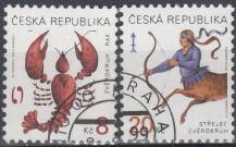 1999, Česko, 0227/0228, Výplatní známky: Znamení zvěrokruhu ⊙ 