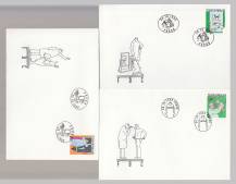 1999, Česko, FDC0232/0234, Humor