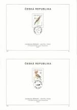 1999, Česko, NL04a-d/1999, Ochrana přírody - ptáci a motýli