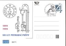 1999, Česko, P0054, Potrubní pošta, ⊙