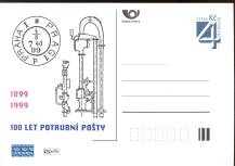 1999, Česko, P0054, Potrubní pošta, (*)