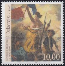 1999, Francie, 3377, Mezinárodní výstava pošt. známek PHILEXFRANCE´99, Paříž: Mistrovská díla umění - Eugéne Delacroix : Svoboda vedoucí lid✶✶