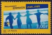 1999, Francie, 3423, 50 let Emauzského hnutí ✶✶