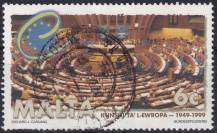1999, Malta, 1063, 50 let Evropské rady: Plenární sál v Paláci lidských práv, Štrasburk ⊙ 