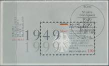1999, Německo, A048, 50 let Základního zákona ⊙