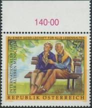 1999, Rakousko, 2293p, Mezinárodní rok seniorů ∗∗