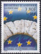 2000, Andorra (Francouzská pošta), 0558, Společné dědictví Evropy ✶✶