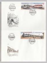 2000, Česko, FDC0254/0255, Železnice