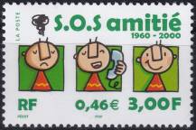 2000, Francie, 3496, 40 let telefonické poradny "S.O.S. amitié" ✶✶