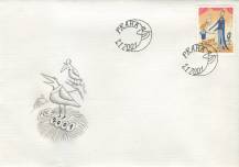 2001, Česko, FDC0280, První známka třetího tisíciletí
