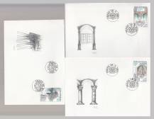 2001, Česko, FDC0285/0287, 1000 let architektury