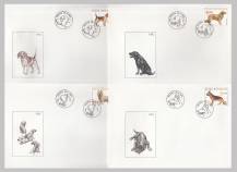 2001, Česko, FDC0296/0299, Psi