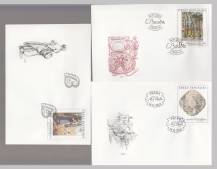 2001, Česko, FDC0309/0311, Umění