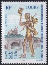 2001, Francie, 3537, Národní kongres Svazu francouzských klubů sběratelů poštovních známek, Tours ✶✶
