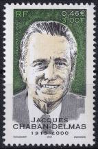 2001, Francie, 3576, 1. výročí úmrtí Jacquese Delmase ✶✶