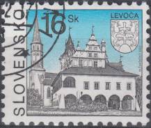 2002, Slovensko, 0262, Výplatní známka: Města - Levoča, ⊙