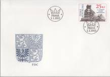 2003, Česko, FDC0346, 10 let ČR