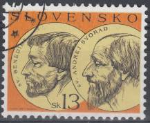 2003, Slovensko, 0296, Sv.Svorad a Benedikt, ⊙
