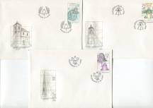 2005, Česko, FDC0444/0446, Památky uměleckého řemesla - Zvony