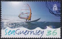 2005, Guernsey, 1055, Moře: Windsurfista  ⊙ 
