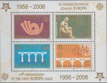 2005, Jugoslávie, A060A, 50 let známek EUROPA (2006) ∗∗