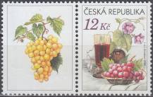 2006, Česko, 0467KL, Blahopřejná známka: Zátisí s vínem (I) ∗∗ 