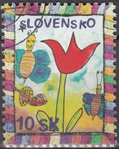 2006, Slovensko, 0378, Známka dětem - Jaro ⊙