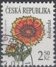 2007, Česko, 0537, Výplatní známka: Krása květů - Kokarda ⊙ 