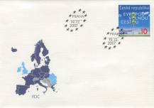2007, Česko, FDC0538, ČR v Schengenském prostoru
