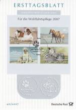 2007, Německo, ETB40/2007, Dobročinné známky - Domácí zvířata