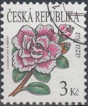 2008, Česko, 0554, Výplatní známka: Krása květů - Azalka ⊙ 